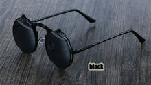 Load image into Gallery viewer, 3057 Steampunk Sunglasses Round Metal Women Style Retro Flip Circular Double Metal Sun Glasses Men CIRCLE SUN GLASSES