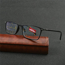 Load image into Gallery viewer, Square high Quality Multifocal lenses Reading Glasses Men Fashion Progressive Glasses Square diopter glasses NX